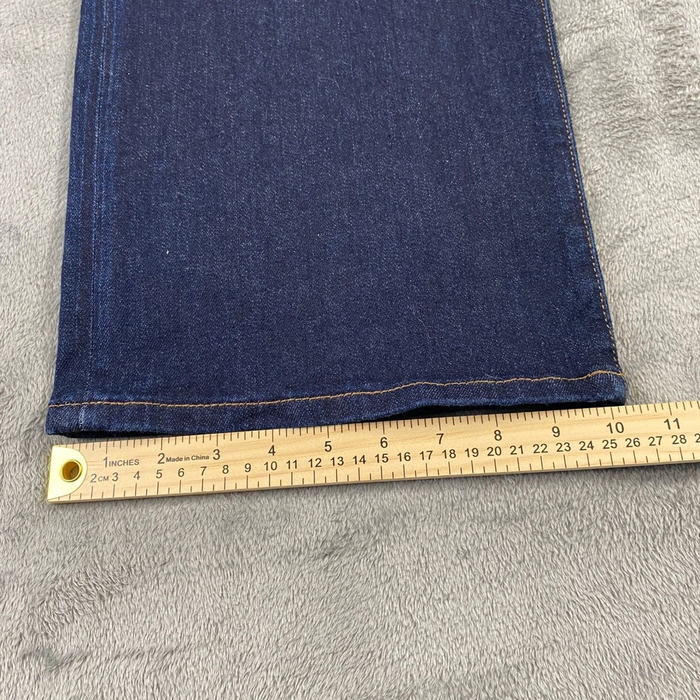 Evereve The Ever Trouser Jeans Womens 29 Blue Dark Wash High Rise Wide Leg EUC - Picture 6 of 15